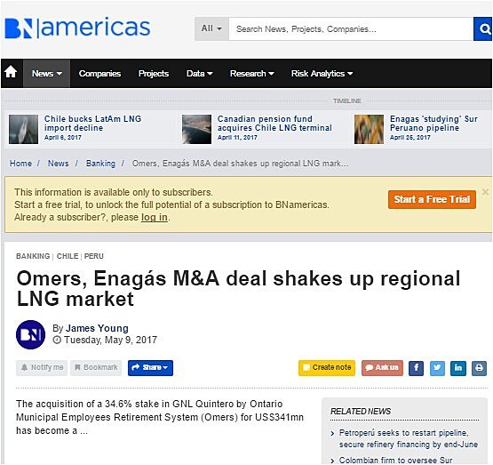 Omers,EnagsM&AdealshakesupregionalLNGmarket